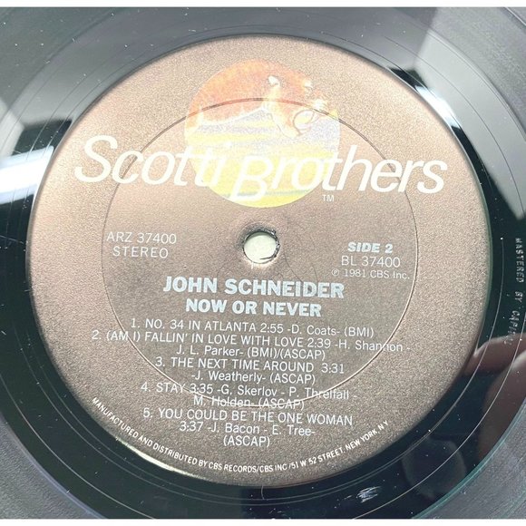 John Schneider Now or Never LP Record Album Vinyl Bo Duke 1981 - Picture 2 of 6